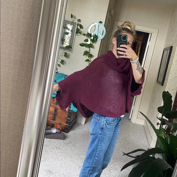 Wooden Ships Burgundy Cowl Neck Sweater - Picture 7 of 15